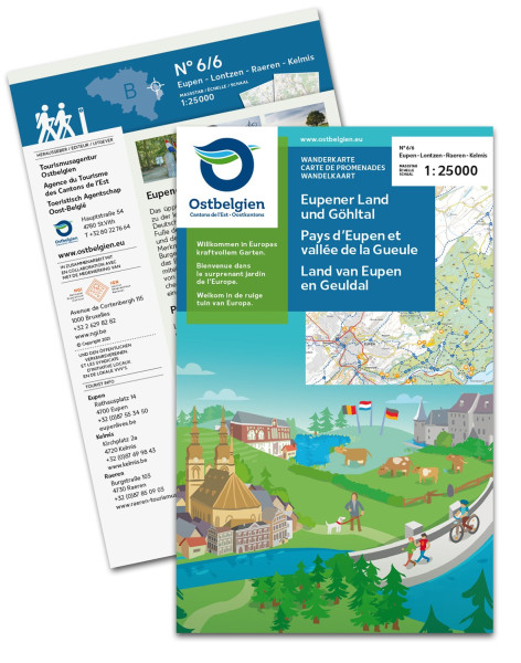 DE COVER Karte Wanderkarte Eupener Land und Göhltal (c) ostbelgien.eu