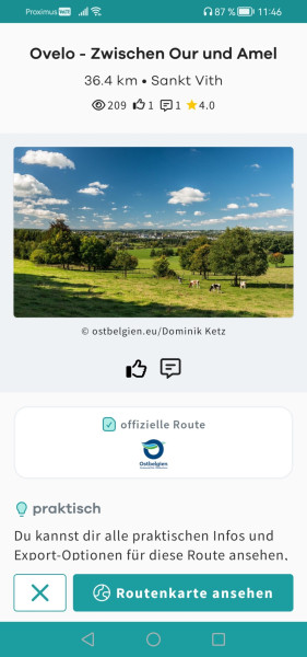 Ovelo App Route2 DE