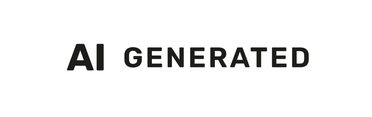 LABEL AI GENERATED white
