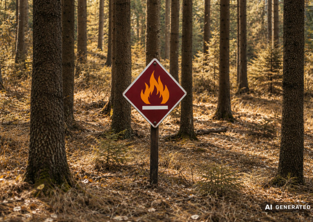 Brandgefahr-Trockenheit-AI generated