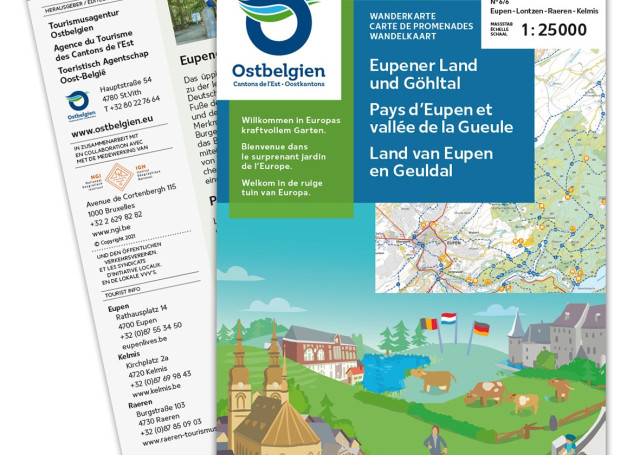DE COVER Karte Wanderkarte Eupener Land und Göhltal (c) ostbelgien.eu