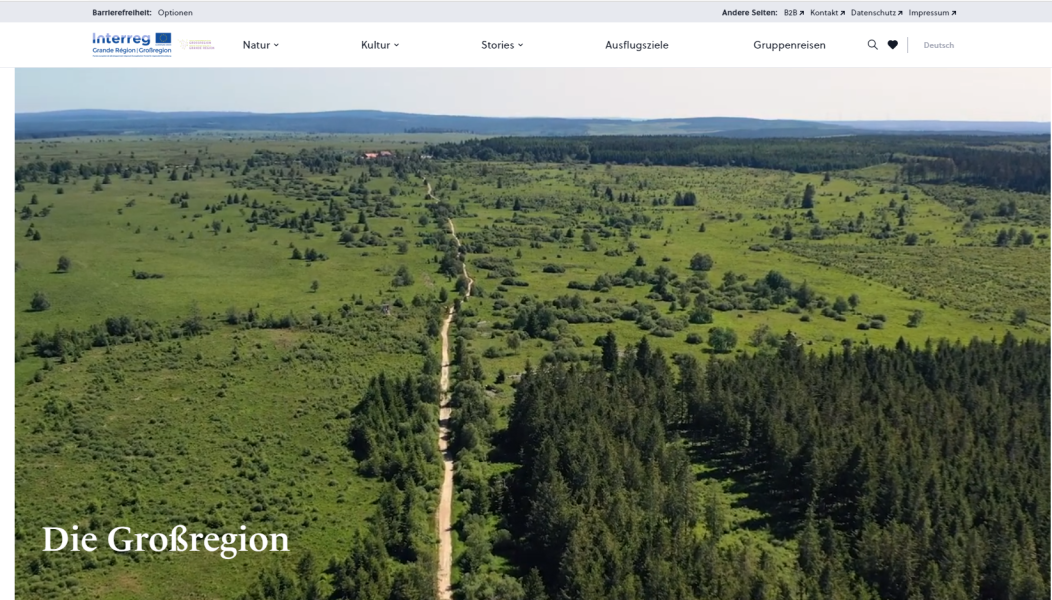 DE Screenshot Grossregion-Webseite (1) (c) tourismus-grossregion.eu