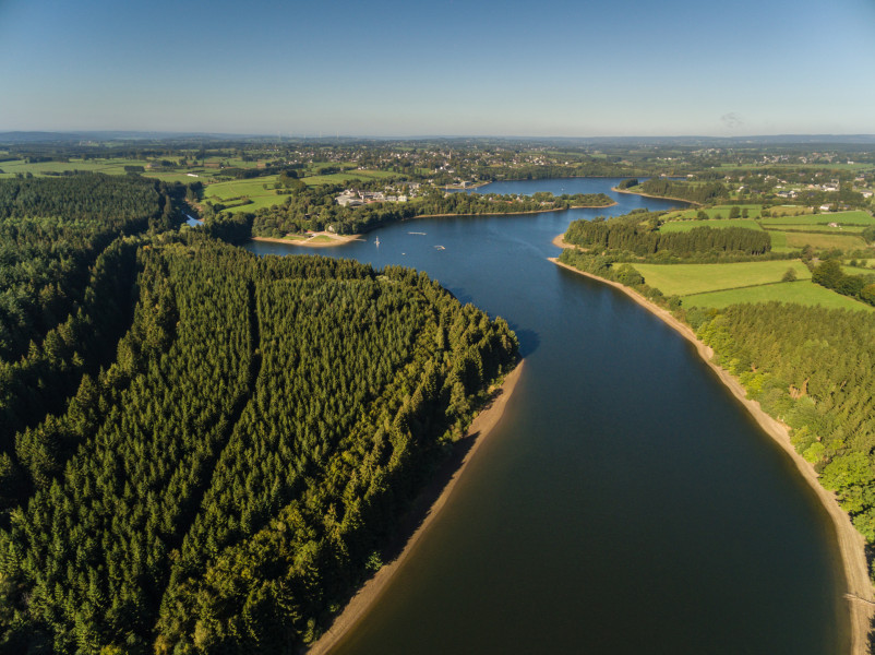 Buetgenbach See Luftaufnahmen 08(c)ostbelgien.eu Dominik Ketz